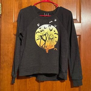 Disney Dark Grey Nightmare Before Christmas Sweatshirt